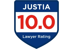 Calificación de Abogado 10 de Justia - Insignia