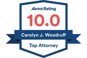 Calificación Avvo 10 / Carolyn J. Woodruff / Mejor Abogado - Insignia